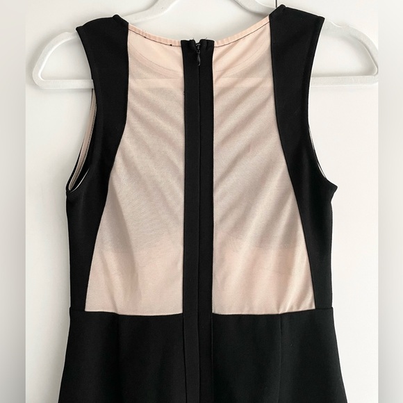 UNBRANDED Black and Nude Mesh Clubbing Dress - Picture 6 of 9
